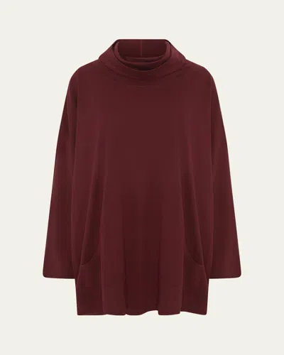 Eskandar Monks Top With Pouch Pocket In Port