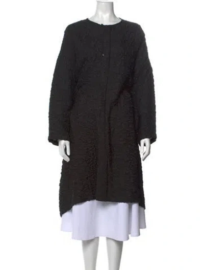 Pre-owned Eskandar Nylon Crew Neck Tunic In Black