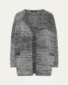 Eskandar Open Front Jacket (mid Plus Length) In Monochrome