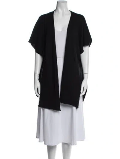 Pre-owned Eskandar Open Front Sweater In Black