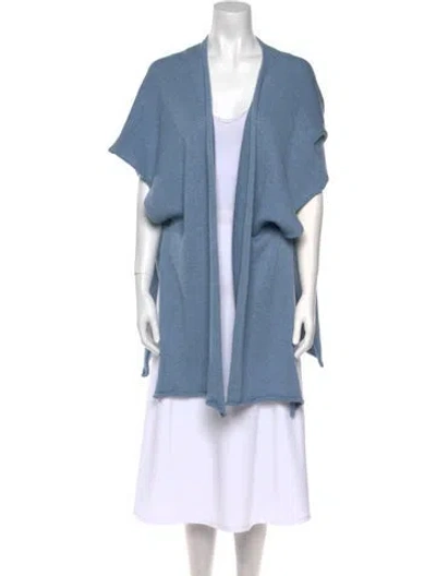 Pre-owned Eskandar Open Front Sweater In Blue