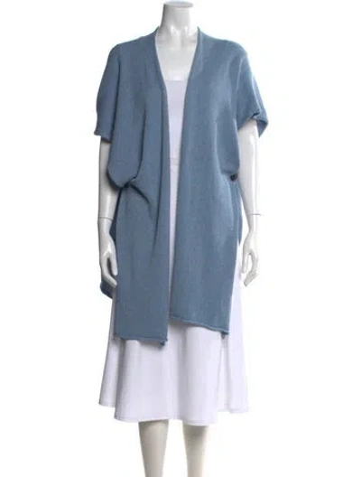 Pre-owned Eskandar Open Front Sweater In Blue