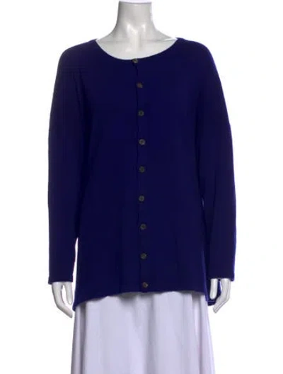 Pre-owned Eskandar Open Front Sweater In Blue