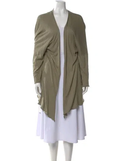Pre-owned Eskandar Open Front Sweater In Neutral
