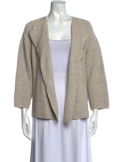 Pre-owned Eskandar Open Front Sweater In Neutrals