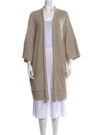 Pre-owned Eskandar Open Front Sweater In Neutrals