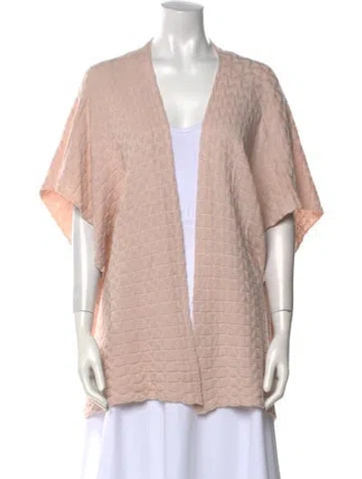 Pre-owned Eskandar Open Front Sweater In Pink