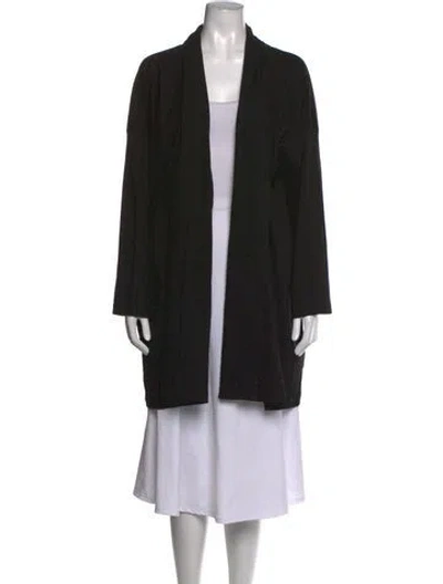 Pre-owned Eskandar Open Front Sweater W/ Tags In Black