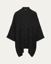 Eskandar Silk Ribbed Open Jacket In Black
