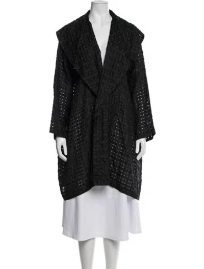 Pre-owned Eskandar Patterned Jacket In Black