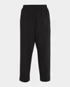 Eskandar Pima Cotton Japanese Trousers In Black