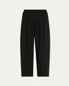 Eskandar Elasticated Waist Linen-voile Trousers