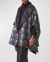 Eskandar Reversible Sloped Shoulder Shawl Collar Jacket (long Plus Length) In Bluesteelblack
