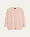 Eskandar A-line Sleeveless V-neck Cashmere Sweater In Rosepowder