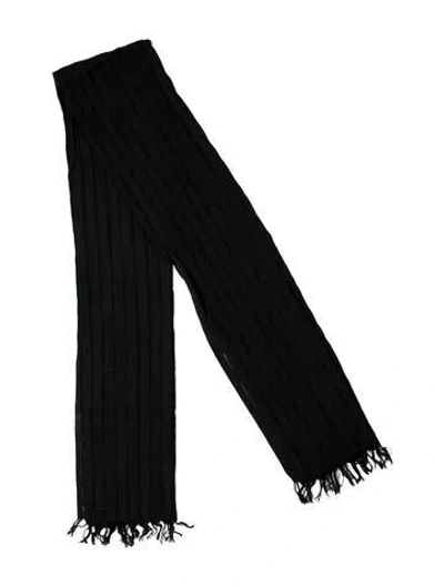 Pre-owned Eskandar Scarf In Black