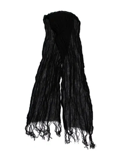 Pre-owned Eskandar Scarf In Black