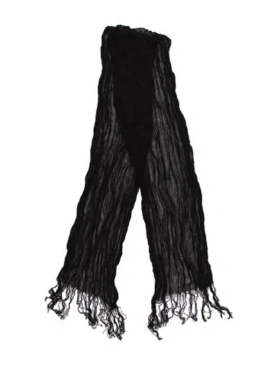 Pre-owned Eskandar Scarf In Black