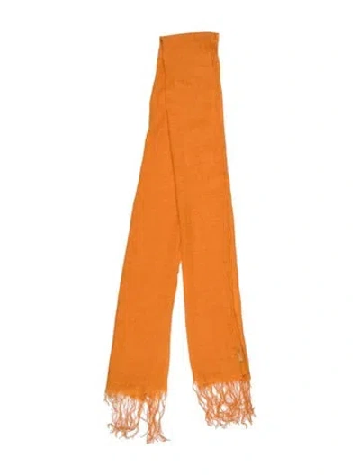 Pre-owned Eskandar Scarf In Orange