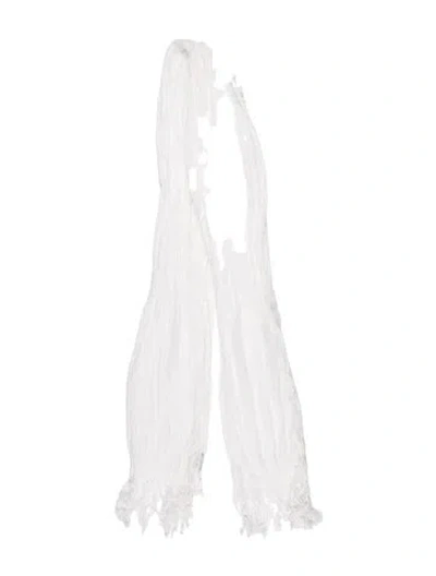 Pre-owned Eskandar Scarf In White