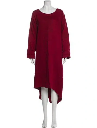 Pre-owned Eskandar Scoop Neck Long Dress In Brown