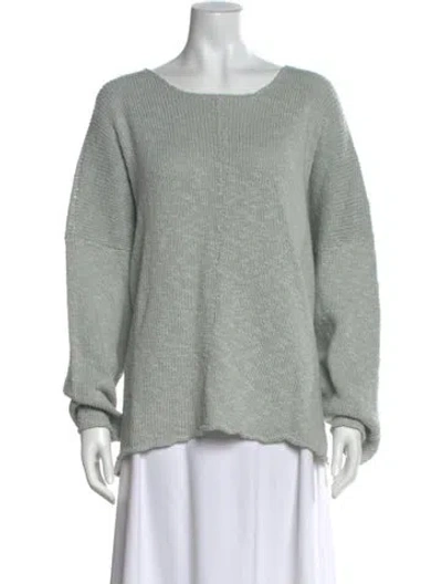 Pre-owned Eskandar Scoop Neck Sweater In Green