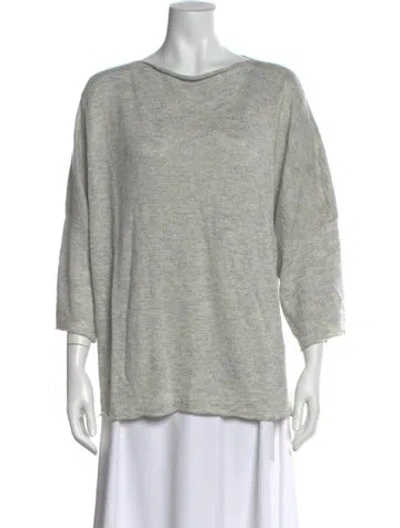 Pre-owned Eskandar Scoop Neck Sweater In Green