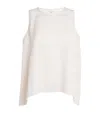 Eskandar Silk A-line Shell Tank Top In Grey
