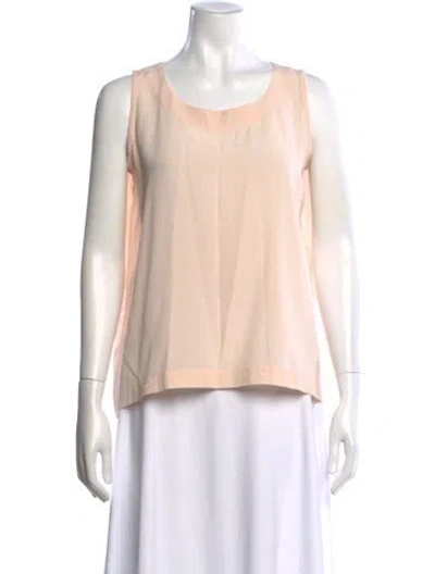Pre-owned Eskandar Silk Crew Neck Top In Neutral