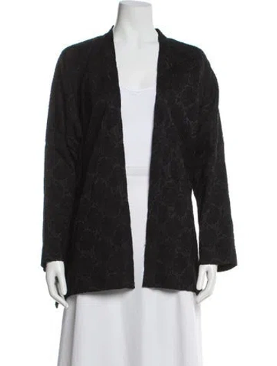 Pre-owned Eskandar Silk Jacket In Black