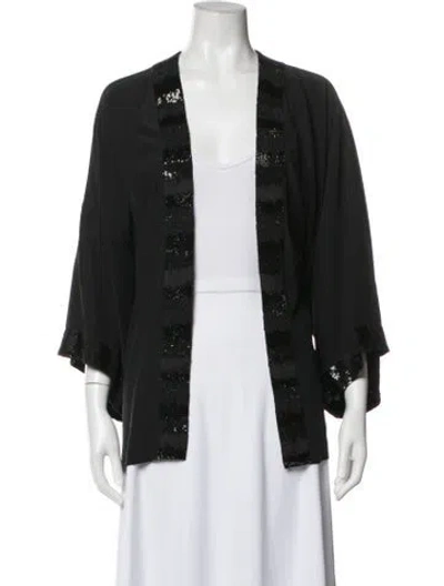 Pre-owned Eskandar Silk Jacket In Black