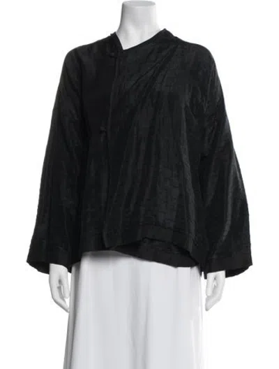 Pre-owned Eskandar Silk Jacket In Black