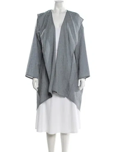 Pre-owned Eskandar Silk Jacket In Blue