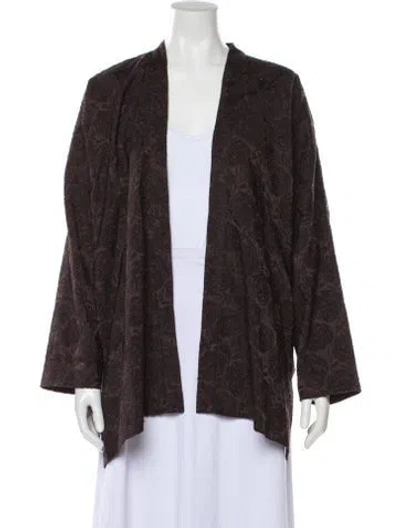 Pre-owned Eskandar Silk Jacket In Brown