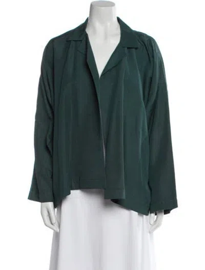 Pre-owned Eskandar Silk Jacket In Green
