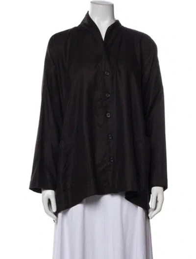 Pre-owned Eskandar Silk Jacket In Purple