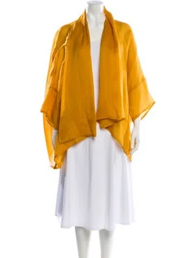 Pre-owned Eskandar Silk Jacket In Yellow