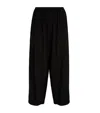 Eskandar Silk Japanese Trousers In Black