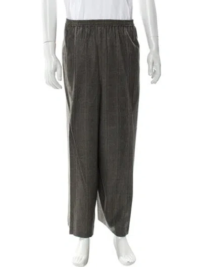 Pre-owned Eskandar Silk Joggers In Gray