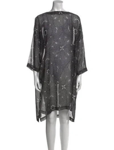 Pre-owned Eskandar Silk Knee-length Dress In Black