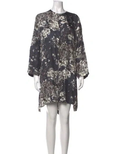 Pre-owned Eskandar Silk Knee-length Dress In Multicolor