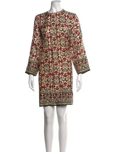 Pre-owned Eskandar Silk Knee-length Dress In Multicolor