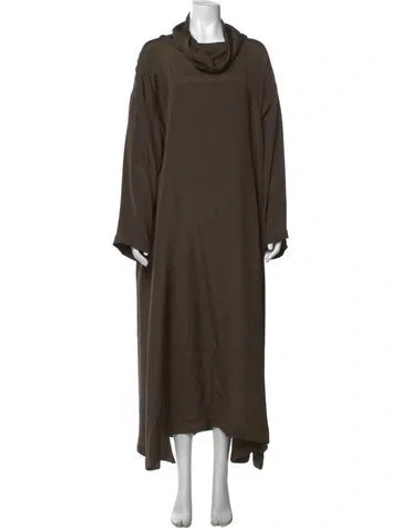 Pre-owned Eskandar Silk Long Dress W/ Tags In Brown