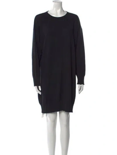 Pre-owned Eskandar Silk Mini Dress In Black