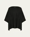 Eskandar Silk Plisse Wide A-line Scoop-neck Top (long Length)