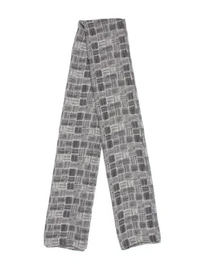 Pre-owned Eskandar Silk Printed Scarf In Neutral