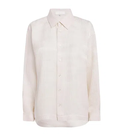 Eskandar Silk Ribbed Jacquard Shirt