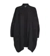 Eskandar Silk Ribbed Open Jacket In Black