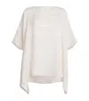 Eskandar Silk Scoop-neck Tunic In Grey