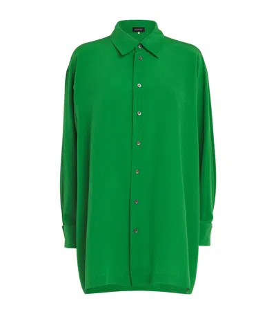 Eskandar Silk Shirt In Green