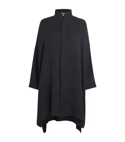 Eskandar Silk Stand-collar Shirt